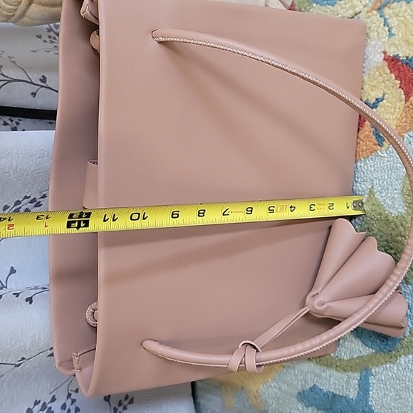 Zara tote bag medium size beige/ light tan color - Picture 6 of 8